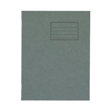 9x7" Exercise Book 80 Page, Plain, Dark Green - Pack of 100